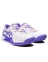 Asics Gel-Resolution 9 Clay White Amethyst - women's tennis shoes