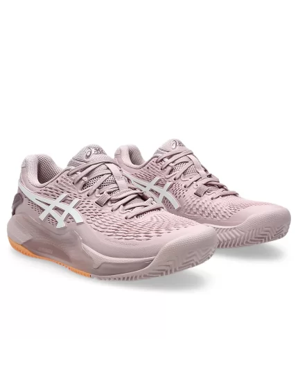 Asics Gel-Resolution 9 Clay Watershed Rose White - women's tennis shoes
