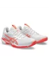 Asics Solution Speed FF 3 Clay White Sun Coral - women's tennis shoes