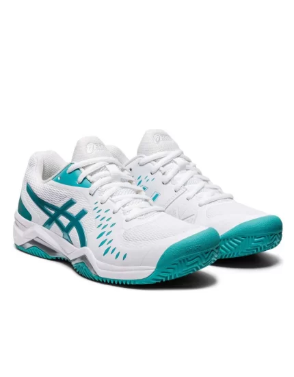 Asics Gel-Challenger 12 Clay White Techno Cyan