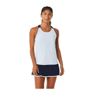 Asics Women Court Tank Sky Soft Midnight - women's tennis t-shirt