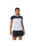 Asics Women Court SS Top Soft Sky Mignight - women's tennis t-shirt