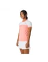 Asics Women Court SS Top Guava Brilliant White - women's tennis t-shirt