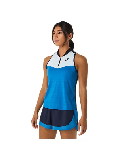 Asics Match Tank Sky Reborn Blue - women's tennis t-shirt