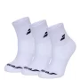 Babolat Quarter Socks White (3 pairs) - tennis soks