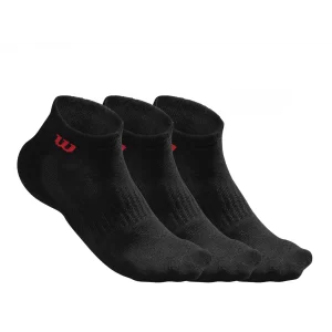 Wilson Quarter Sock (3 pack) Black - tennis socks