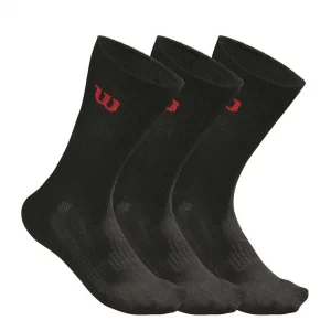 Wilson Tennis Sock Black 3 Pack