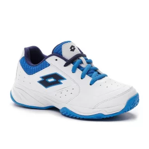 Lotto Space 600 II ALR Junior All White Navy Blue- tennis shoes