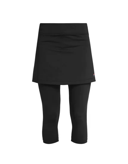 Fila Skort Sina Knee Tight Black - women's tennis skort